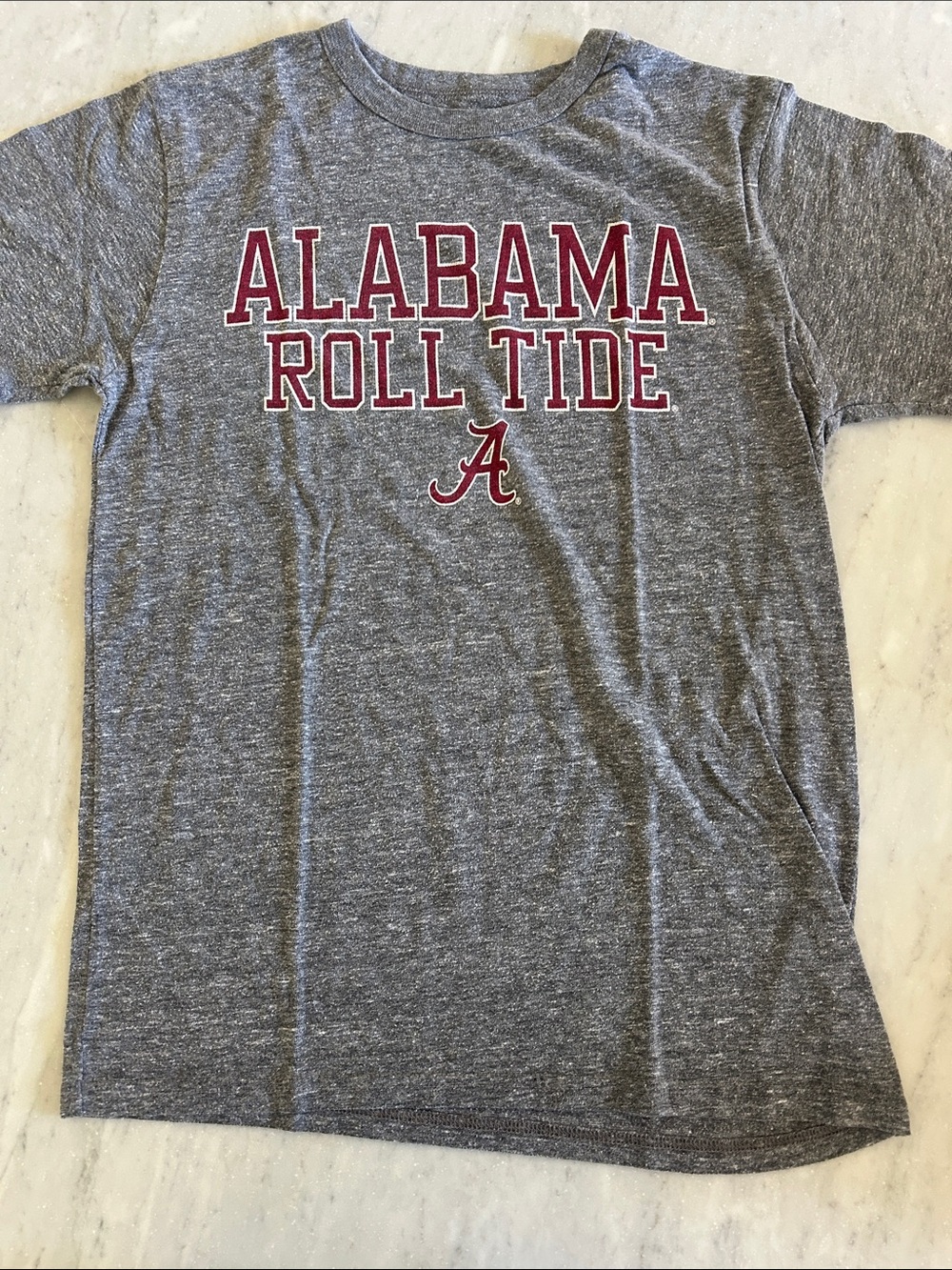 League Gray Alabama "Roll Tide" T-Shirt with Crimson Logo